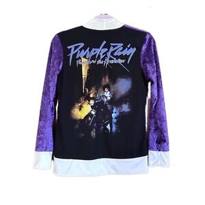 Prince Purple Rain up cycle tee cardigan p2p 19 hang made